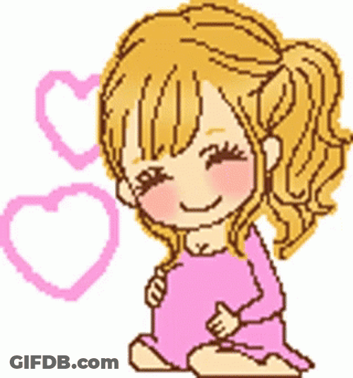Pregnant Girl Pixelated GIF