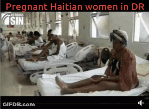 Pregnant Haitian Women In DR GIF