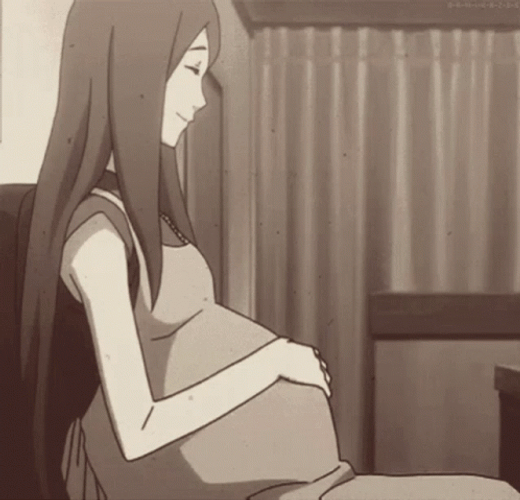 Pregnant Kushina Uzumaki GIF