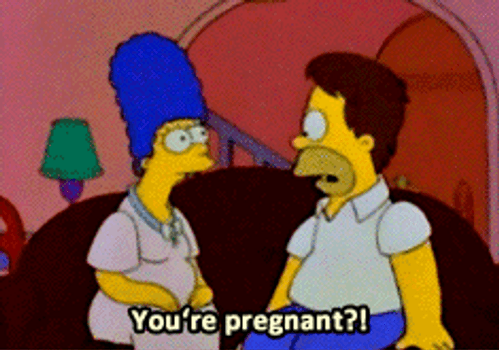 Pregnant Marge Simpson GIF
