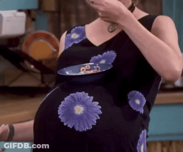 Pregnant Phoebe Buffay Friends GIF