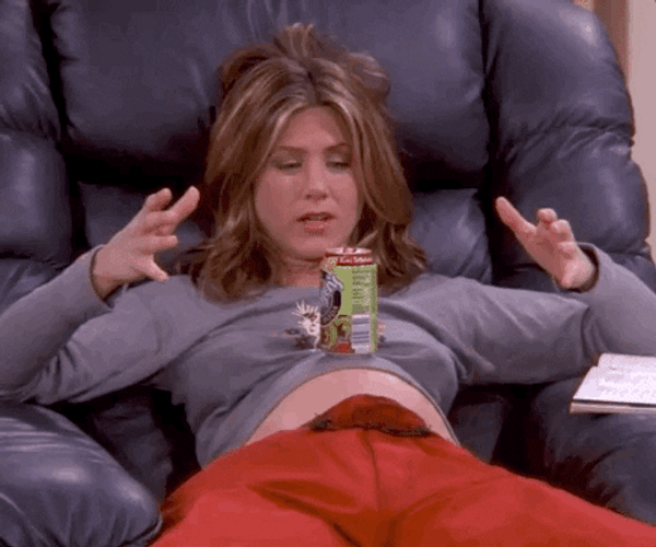 Pregnant Rachel Green Friends GIF