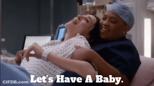 Pregnant Woman Held By Nurse Lets Have A Baby GIF