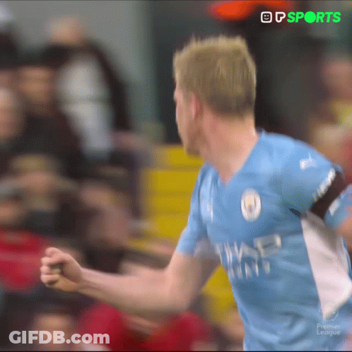Premier League Soccer Player Celebrating Goal GIF