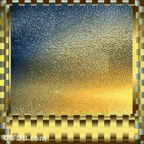 Premium Golden Grinding Border GIF