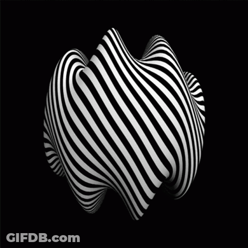 Premium Photo Distorted Black And White Optical Illusions GIF