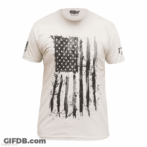 Premium Quality Fabric Features With USA Sticker GIF
