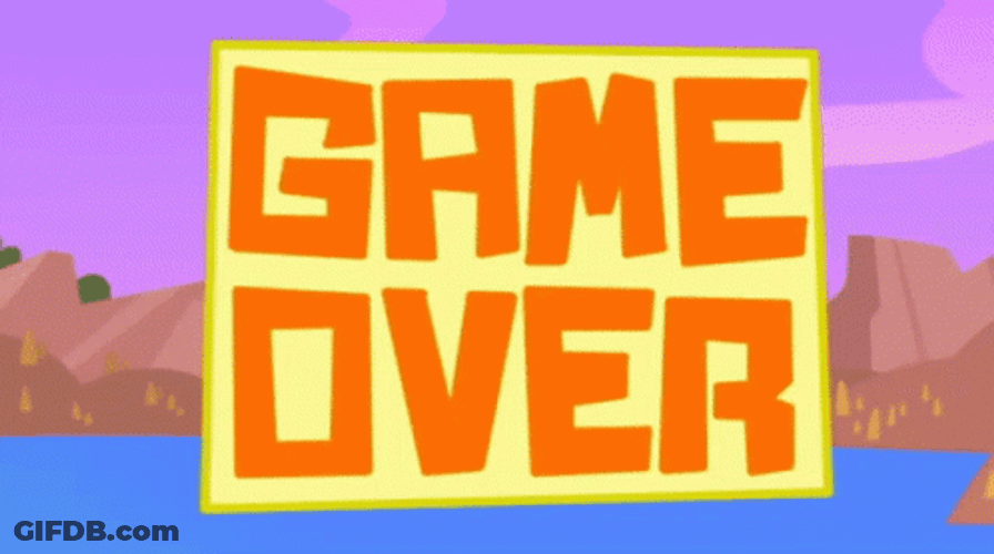 Premium Vector Game Over GIF