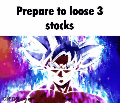 Prepare To Lose 3 Stocks Cartoon Character GIF