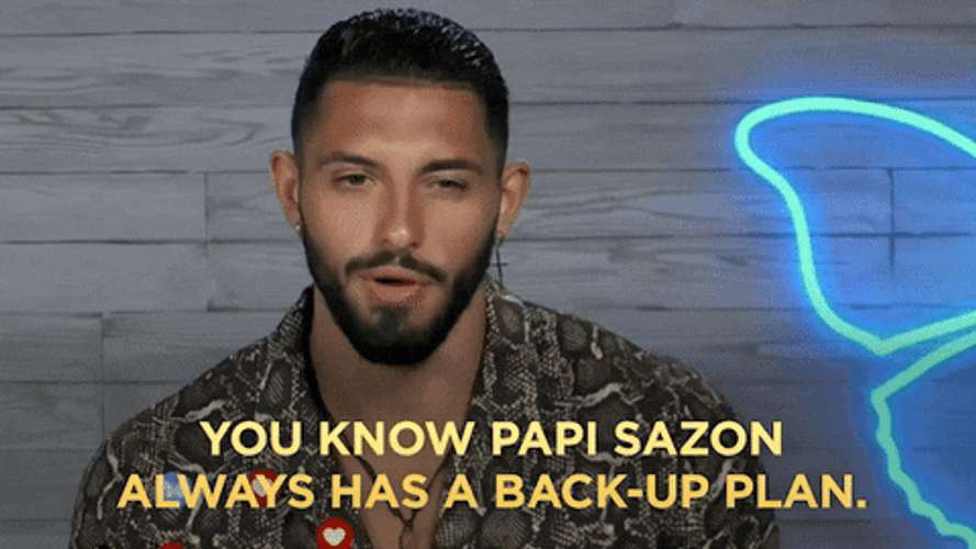 Prepared Papi Sazon Back Up Plan GIF