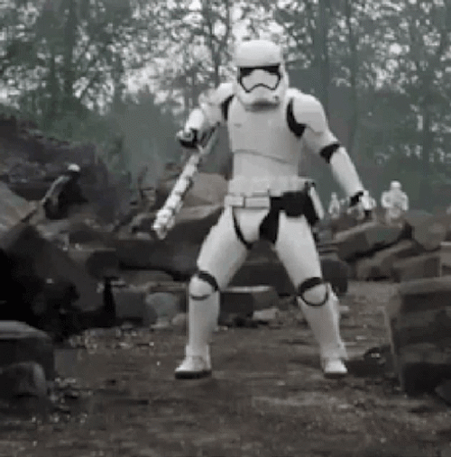 Preparing To Assemble Stormtrooper GIF