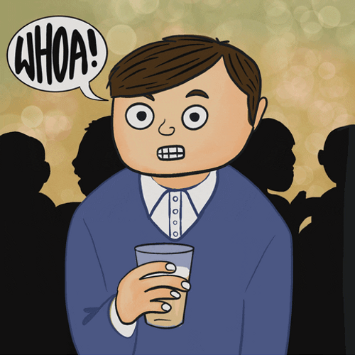 Preppy Man Party Reaction GIF