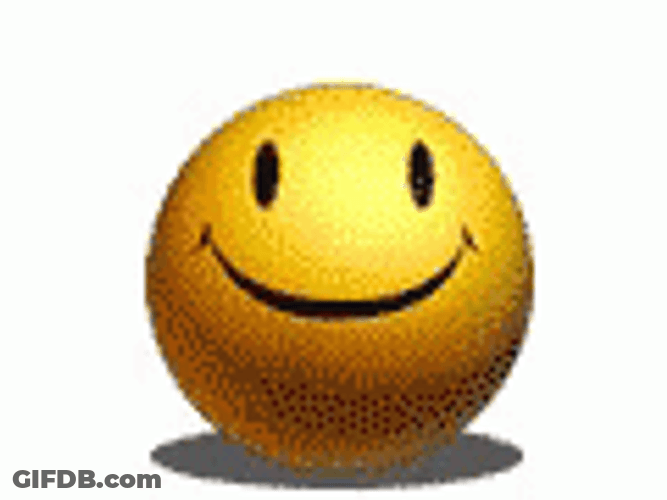 Preppy Smiley Face Emoji Hi GIF