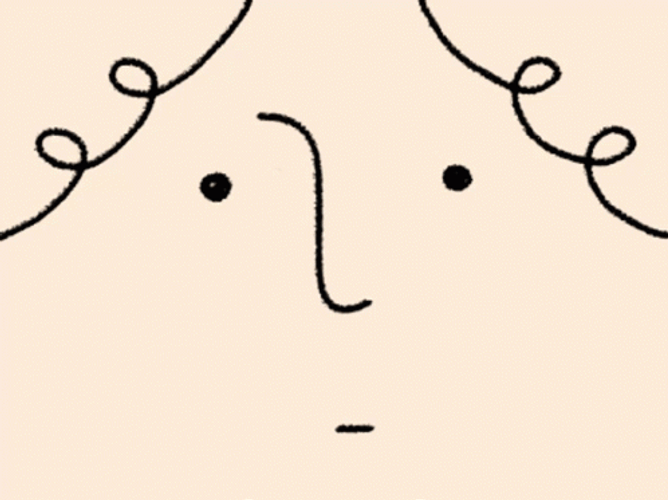 Preppy Smiley Face Mustache GIF