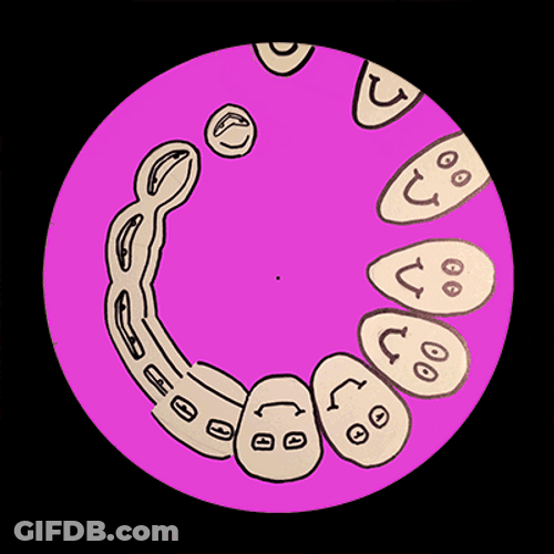 Preppy Smiley Face Trippy Spin GIF