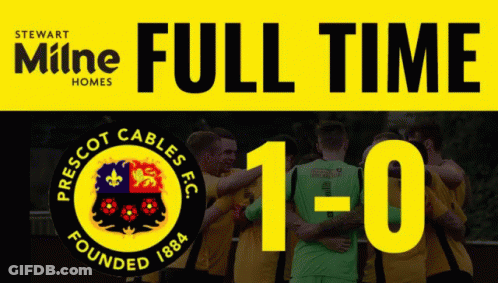 Prescot Cables FC Full Time Score 1-0 GIF
