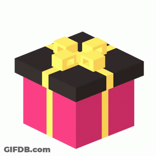 Present Bouncing Gift Box Animation GIF