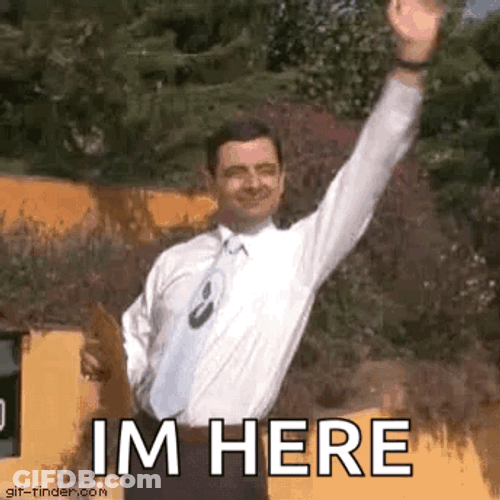 Present Mr Bean I'm Here GIF
