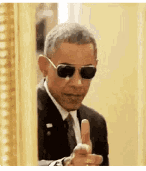 President Barack Obama Pointing You Da Man GIF