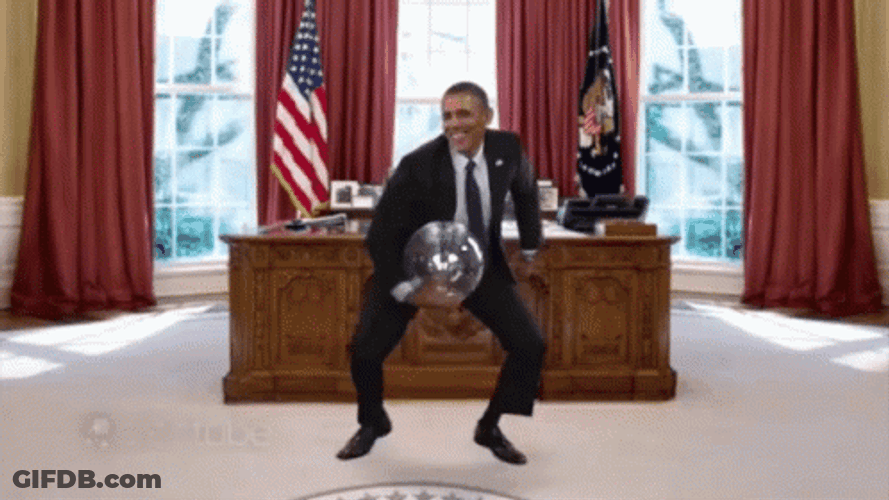 President Barrack Obama Dancing Parody GIF