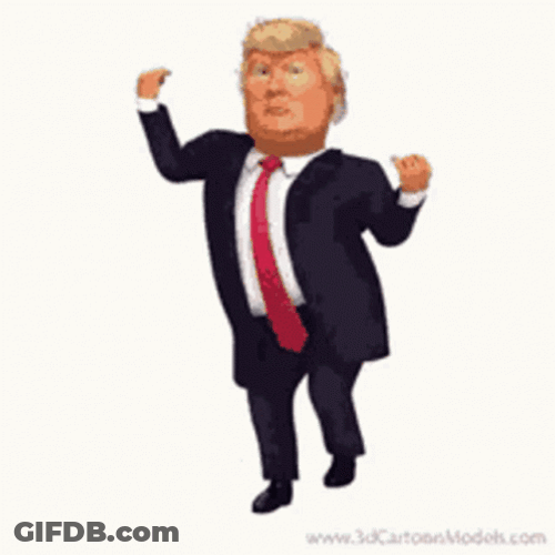 President Donald Trump Dancing Animation GIF