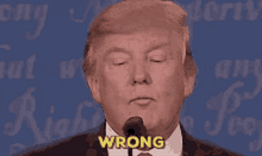 President Donald Trump Wrong GIF