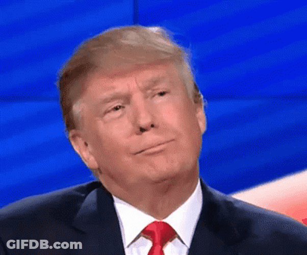 President Donald Trump Wrong Funny Facial Reaction GIF