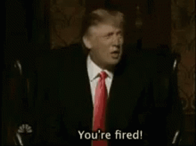 President Donald Trump Wrong You're Fired GIF