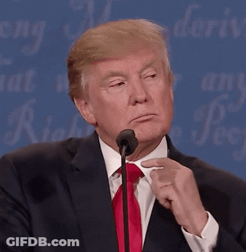 President Donald Trump Wrong Zip Mouth Sign GIF