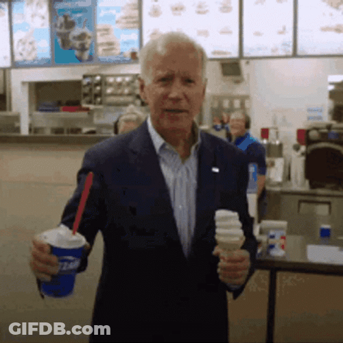 President Joe Biden Dairy Queen Upside Down GIF