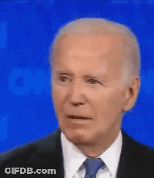 President Joe Biden Looks Upset GIF
