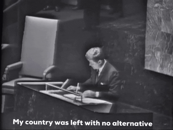 President John F. Kennedy UN Forum GIF