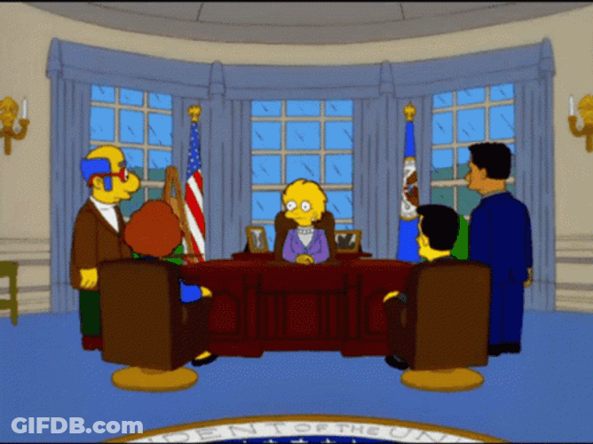 President Lisa Simpson The Simpsons GIF