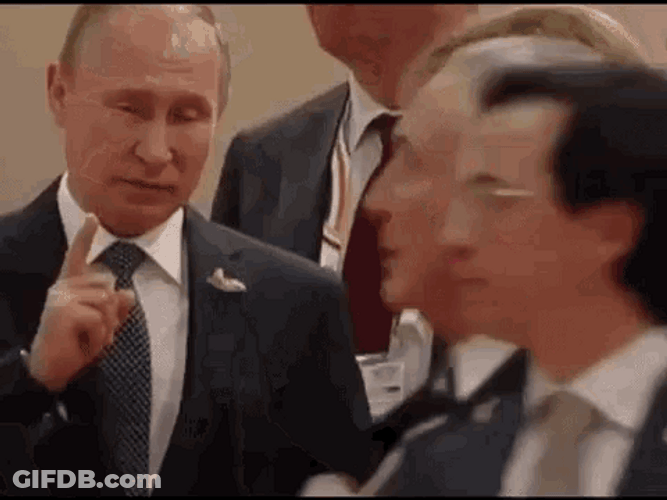 President Putin Seriously Talking To Chancellor Angela Merkel GIF