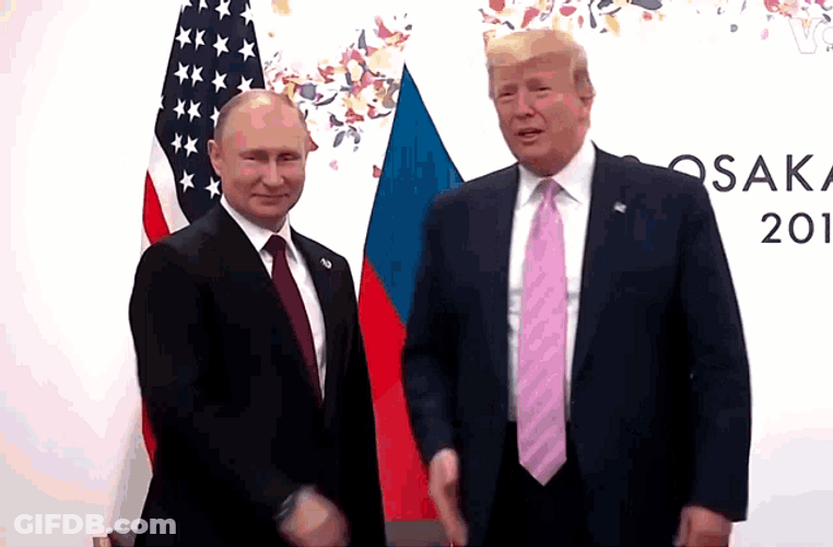 President Vladimir Putin And Donald Trump GIF