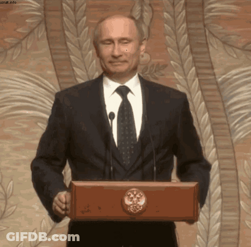 President Vladimir Putin Clapping GIF