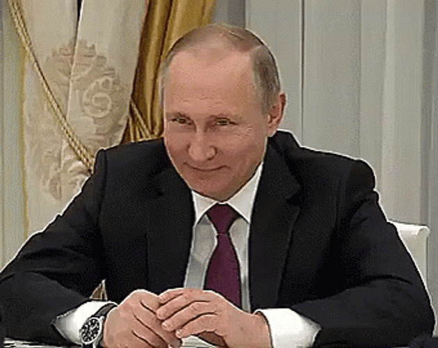 President Vladimir Putin Nodding And Smiling GIF
