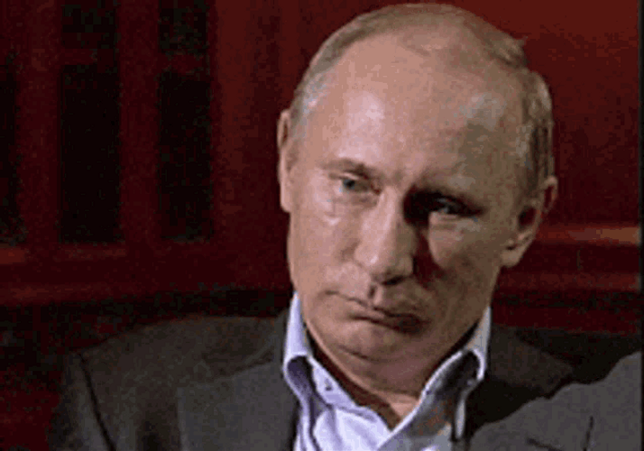 President Vladimir Putin Staring And Laughing GIF