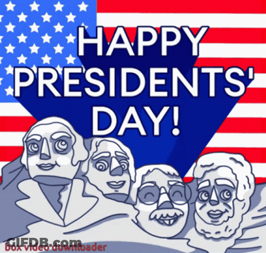Presidents Day Moving Statue GIF