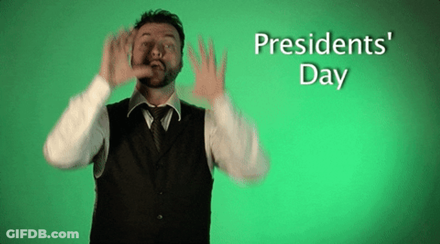 Presidents Day Sign Language GIF