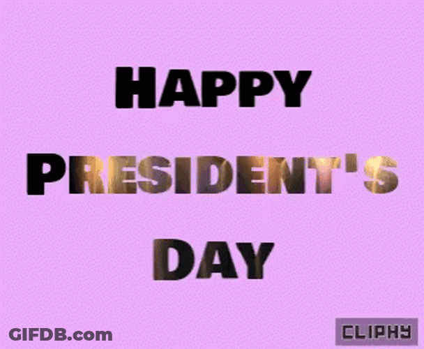 Presidents Day Violet Background GIF