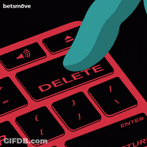 Press The Delete Button GIF