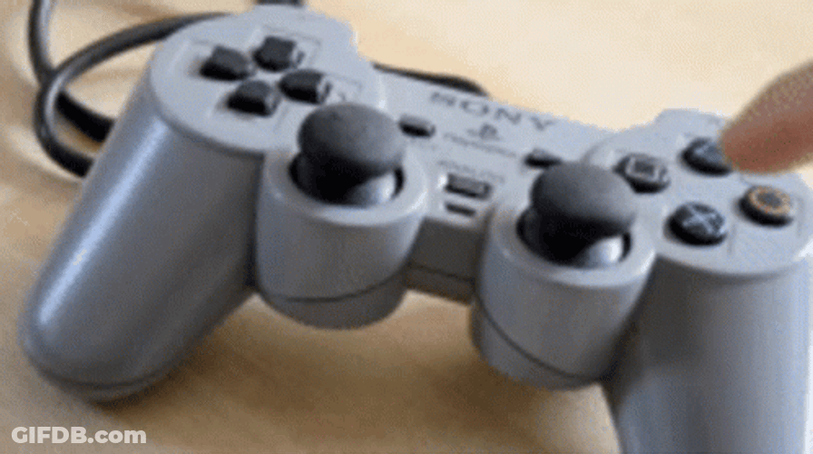 Press Video Game Joystick GIF