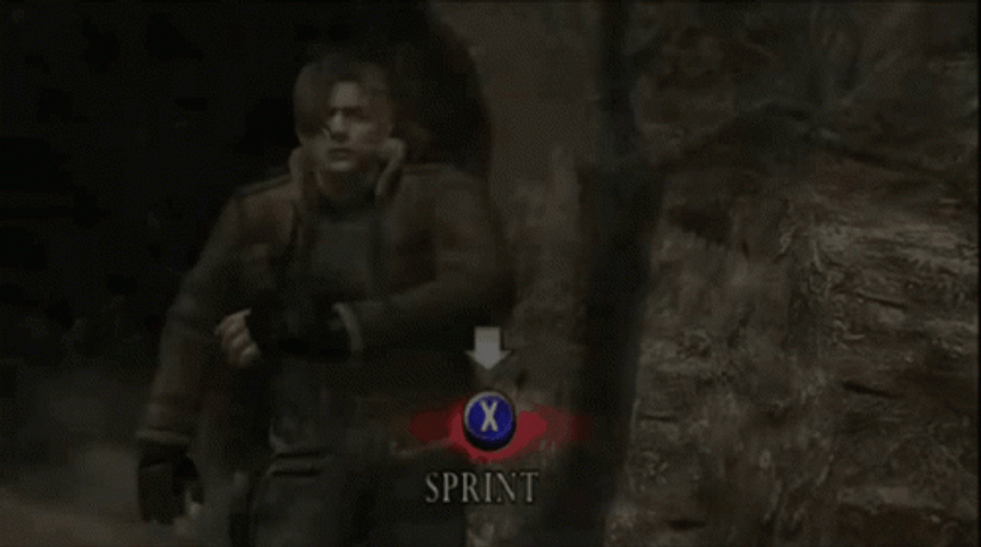 Press X Button To Sprint GIF