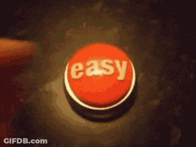 Pressing Red Easy Button GIF