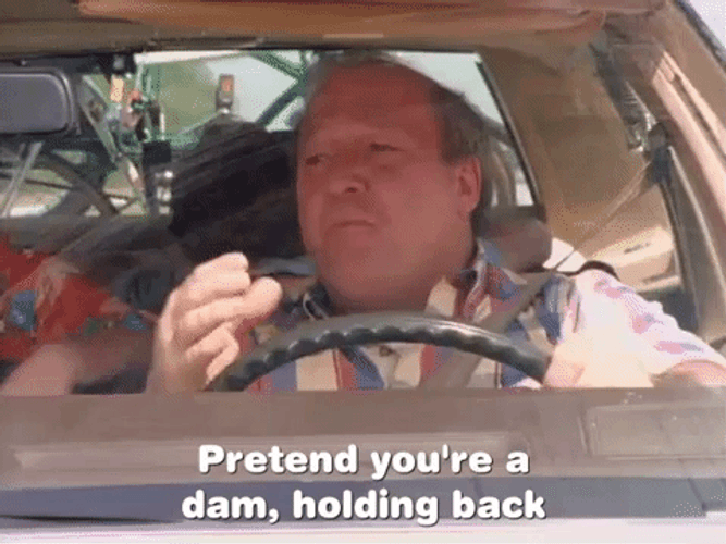 Pretend You're Holding Back GIF