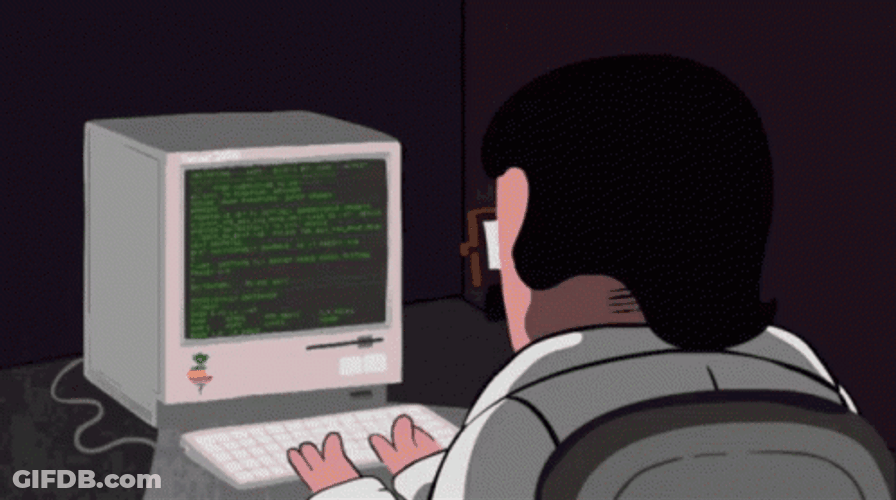 Pretending To Work Coding Animation GIF