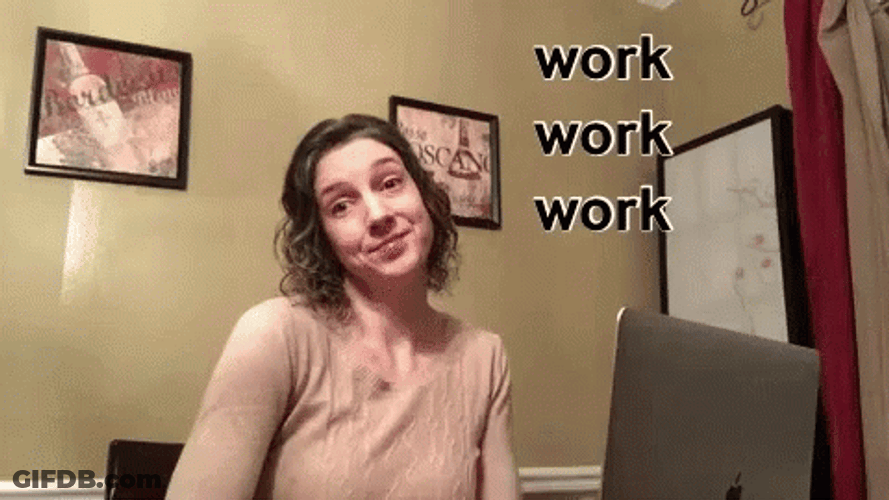 Pretending To Work Work Work GIF