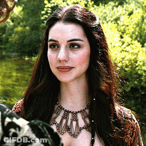 Pretty Adelaide Kane Feeling Shy GIF
