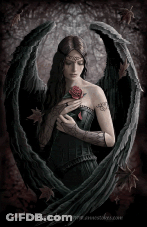 Pretty Black Succubus GIF